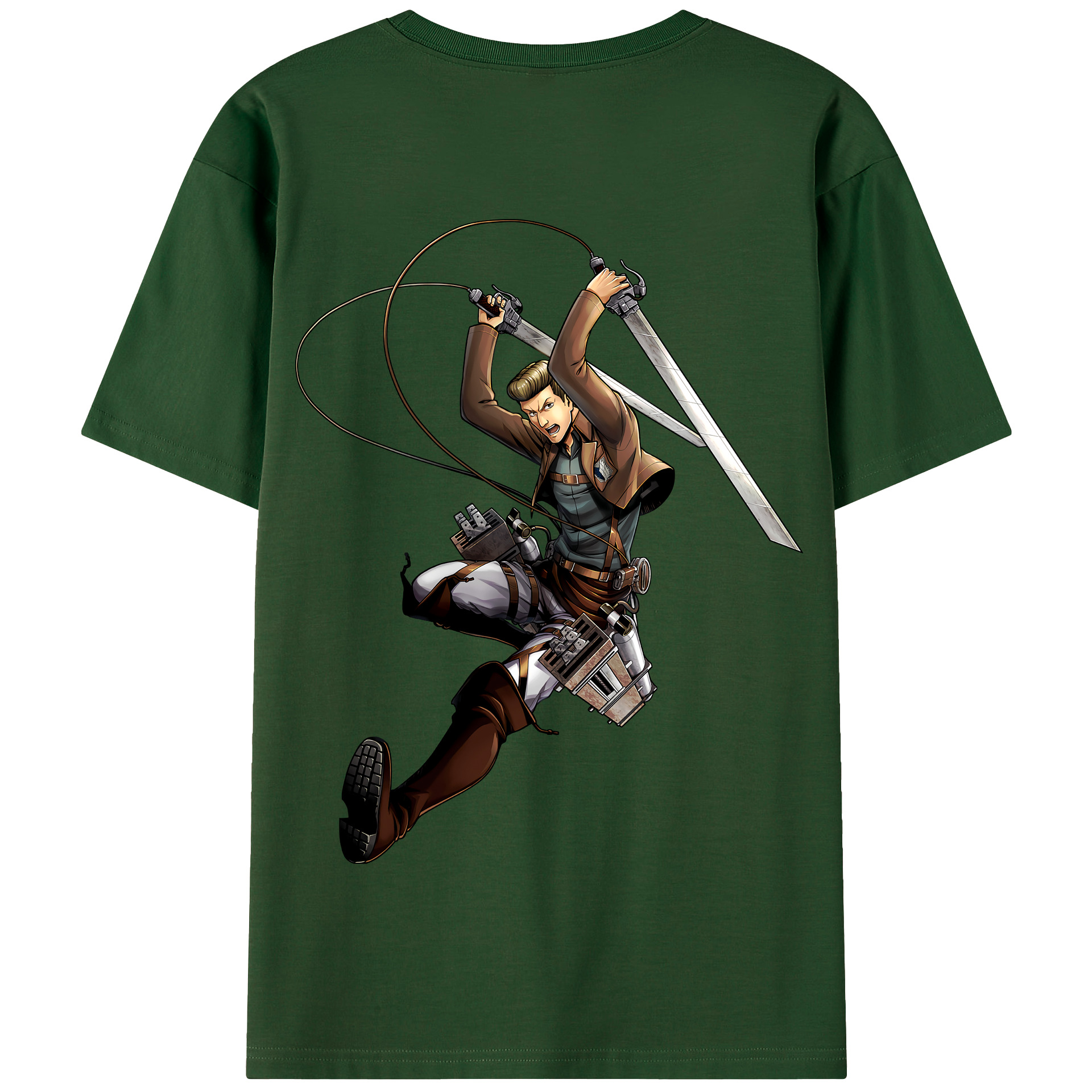 （画像用） 進撃の巨人 Attack on Titan 綿100％半袖Tシャツ（背面プリント）